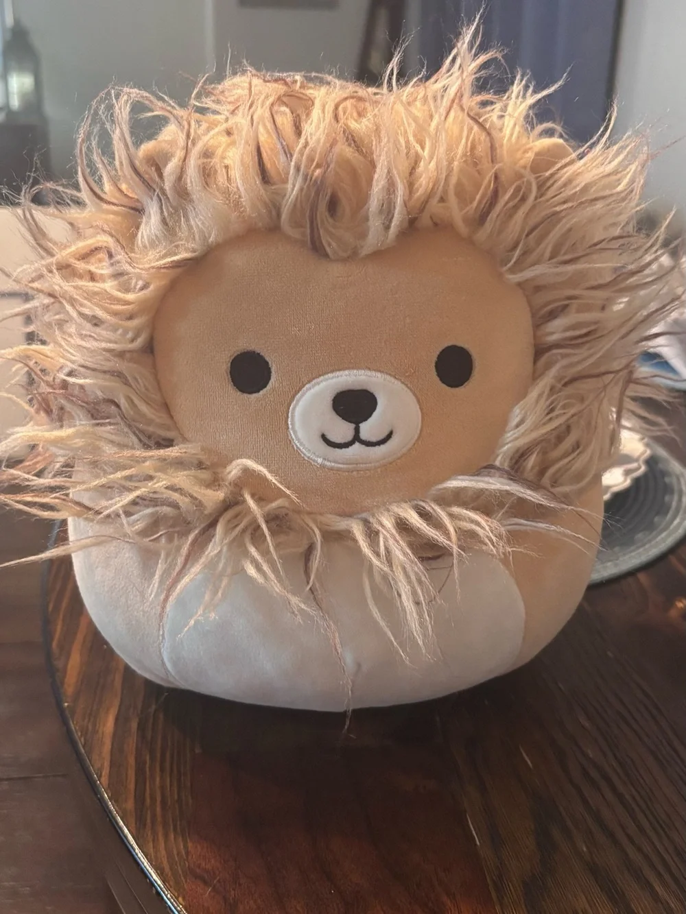 Squishmallows Tan & Cream Lion Plush Pillow